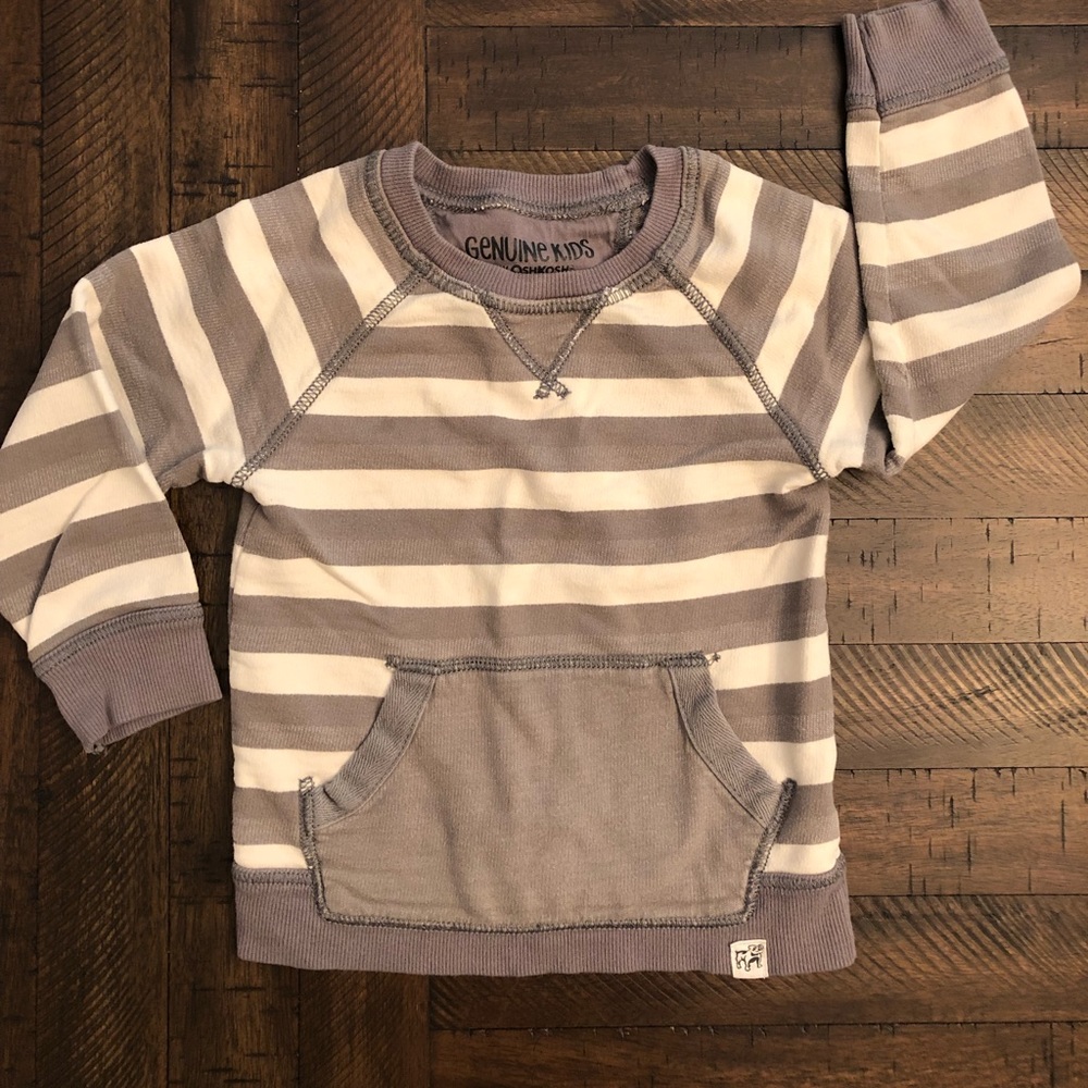 Toddler Boy’s Osh Kosh Striped Sweatshirt - 3T